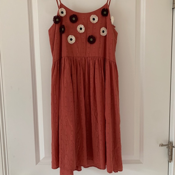 Madewell Dark Pink Flower Sundress - Picture 3 of 10